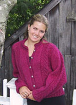 Harrisville Designs Nadia Cardigan Knit Pattern (P723)